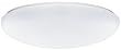 Lithonia Lighting FM 54 ACLR LP M4 Two-Light Fluorescent Flush-Mount Ceiling Fixture, White Acrylic Globe