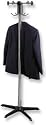 Hago Ambassador Hat and Coat Stand De Luxe 1625mm Black and Chrome Ref 525018