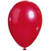 Metallic Latex Balloons 12" 50/Bag - Red