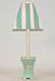 Aqua Console Table Lamp with Seashells