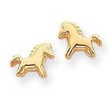 14k Pony Childrens Earrings