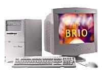 HP Brio BA600 - Micro tower - 1 x PIII 650 MHz - RAM 64 MB - HDD 1 x 10 GB - CD - MGA G200 - Win98 - Monitor : none