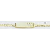 14kt Yellow Gold 6 Baby and Child ID Bracelet - BID23-6