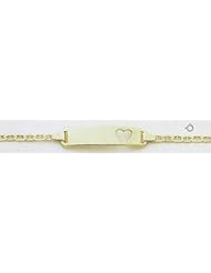 14kt Yellow Gold 6" Baby & Child ID Bracelet - BID23-6