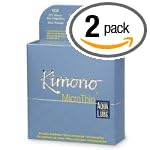 Kimono Latex Micro Thin Condoms, Ultra Lubricated, 24-Count Boxes (Pack of 2)