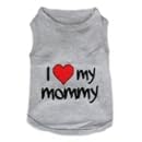 Parisian Pet I Love Mommy Dog T-Shirt, XX-Small