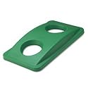 Rubbermaid(R) Slim Jim(R) Bottle & Can Recycling Top, Green