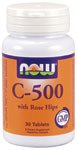 C-500 Plus Rose Hips by NOW Foods - (500mg - 30 Tablets)