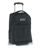  : JanSport Wheeled SuperBreak Daypack with Laptop Sleeve and Tuck-Away Shoulder Straps (Black)