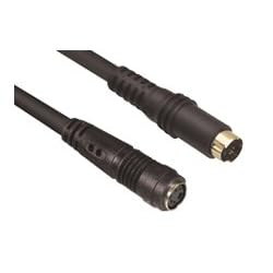 Molded S-Video Cable, Male / Female, 1.0 ft