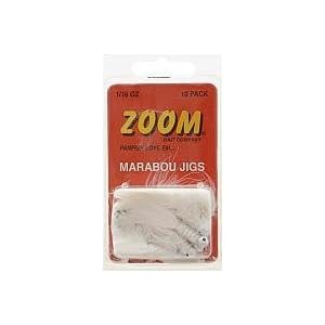 Zoom Marabou Jig 1/16 Fishing Lures White