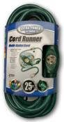 Coleman Cable 9001 25 Foot Multi-Outlet Outdoor Extension Cord
