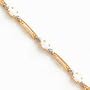 14k Fancy Diamond Opal Bracelet - 7 Inch - Lobster Claw - JewelryWeb