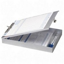 Officemate Aluminum Form Holder With 1 Deep Storage, 8-1 2x12 by Officemate