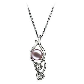 PearlsOnly Eudora Lavender 7-8mm AA Freshwater Pearl Pendant