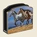 Over the Top Western Horses Wooden Napkin Holder Highland Graphic