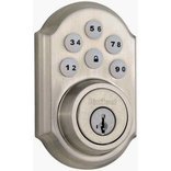 Kwikset 99090-002 Satin Nickle SmartCode Signature Series Single Cylinder Deadbolt