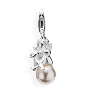 Bilder von Heartbreaker Charm sitzender Engel auf Perle weià HB 223