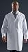 [Item]: White, Size 34 [Additional Info]: Staff Length Lab Coat Keeps Its Good Looks Even on the Longest Shifts. In an easy care, 80% polyester/20% cotton poplin fabric that's designed to resist wrinkles. Button-front styling with two lower pockets, one