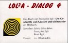 LOLA-Dialog 4, 1 Audio-CD - Francoise Egli, Sylvia Silva-Jahn, Rene Egli