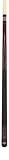 Minnesota Fats MFP5560 Professional Burgundy Stained Birdseye Maple Cue with Black Points and Snake Detailing