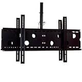 Ceiling Mount LCD Bracket for Two LCD 42-70inch Screen Tilt 0-15 Max 220 lbs Tube Extension 22 to