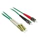 Cables to Go - Patch cable - LC multi-mode (M) - ST multi-mode (M) - 6.6 ft - fiber optic - 62.5 / 125 micron - green