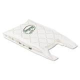 Compostable Plastic Grocery Bags, Medium, White, 500/Carton