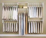 Easy Track RB1448 Closet 4 to 8-Foot Expandable Closet Organizer Starter Kit