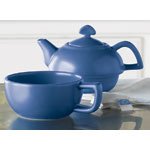 Chantal Tea for One Semi Gloss 13-Ounce Tea Pot, Cornflower Blue