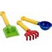 Award Winner! Toy Sand Box, Beach, Gardening Tool Set Incl. Shovel, Rake and Sand Scoop.