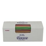 Assorted Slim Neon Straws, 8 (04-0463)