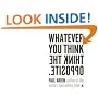 Whatever You Think, Think the Opposite