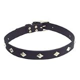 Circle T Diamond Stud Leather Collar- 1