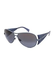Calvin Klein Aviator Sunglasses CK475S-514-59-13: Satin Blue/Smoke