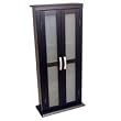 41 in. Wood DVD Tower in Black Finish By Walker Edison Furniture