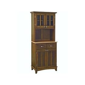 Home Styles Cherry Server with Natural Top and Hutch 29.25x16x72-in.. by Home Styles