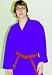 Budoten Karate-Jacke in blau 170