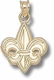 Southwestern Louisiana Rajun Cajuns 5/8 Fleur de Lis Pendant - 10KT Gold Jewelry