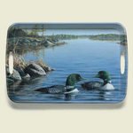 Serving Tray ~ Loons ~ 18 inches x 12 inches ~ melamine plastic ~ code 561