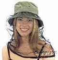 Adult Olive Mosquito Net Safari Hat