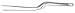 Mercer Culinary 18-8 Stainless Steel Chef Plating Tongs, Offset Tip, 7-7/8 Inch
