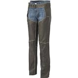 RIVER ROAD DISTRESSED WOMENS LEATHER MOTORCYCLE CHAPS