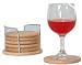Kitchen & Housewares : Bamboo Coaster Set 7pcs
