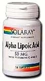Solaray - Alpha Lipoic Acid, 50 mg, 30 capsules
