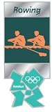 London 2012 Olympics Rowing Pictogram Pin