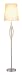Adesso Venice Floor Lamp, Satin Steel