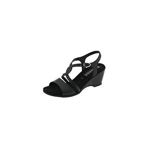 Buy Mephisto Carucha | Ladies Dress Sandals Black Calf by Mephisto