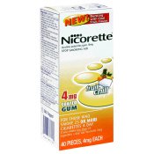 Nicorette Chewing Gum With Fruit Chill for Stop Smoking, 4 MG Kit - 40 ea