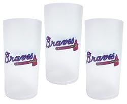 Atlanta Braves 3 Piece Tumbler Set - Baseball Sports Merchandise